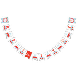 Bandeira personalizada do aniversário do trem