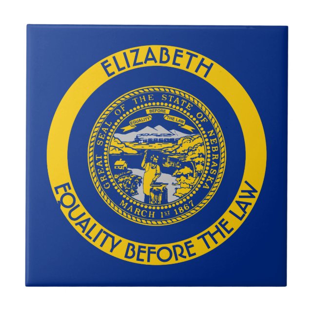 Bandeira personalizada estado do Cornhusker de (Frente)