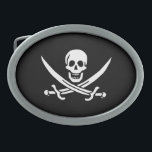 Bandeira Pirata de Calico Jack<br><div class="desc">Bandeira Pirata de Calico Jack Belt Buckle</div>