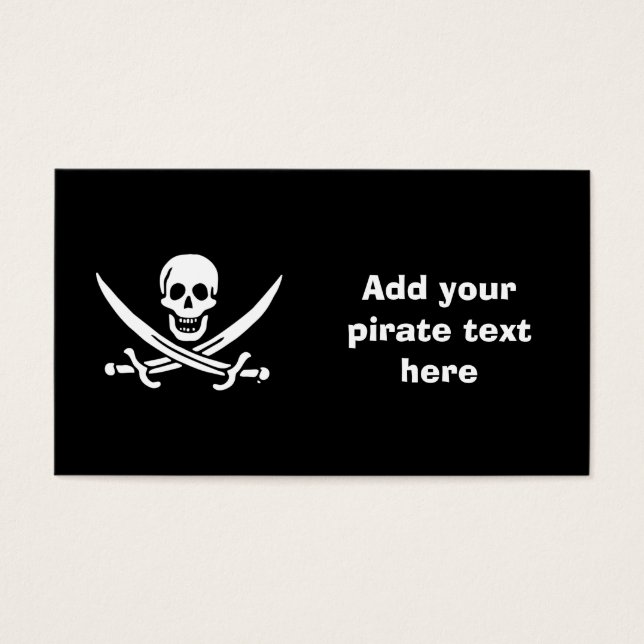 Bandeira pirata de Jolly roger (Frente)