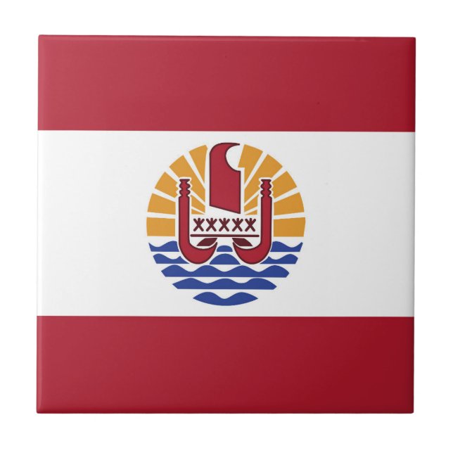 bandeira Polinésia Francesa (Frente)