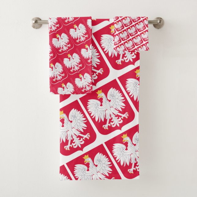 Bandeira polonesa e toalha de Polônia, ventiladore (Insitu)