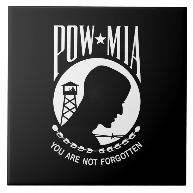 Bandeira POW MIA: Soldados desaparecidos da Guerra (Frente)