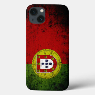 Bandeira preta de Portugal do Grunge