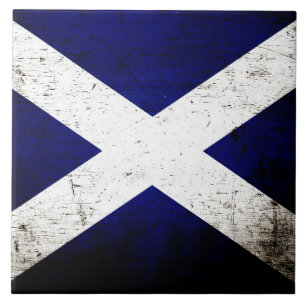 Bandeira preta de Scotland do Grunge