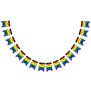 Bandeira reta da bandeira do aliado de LGBT