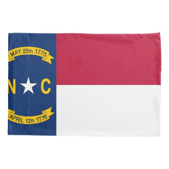 Bandeira Solteiro Patriótica da Carolina do Norte (Verso)