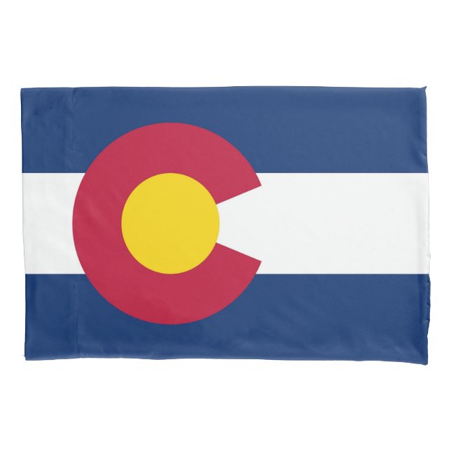Bandeira Solteiro Patriótica do Colorado (Frente)