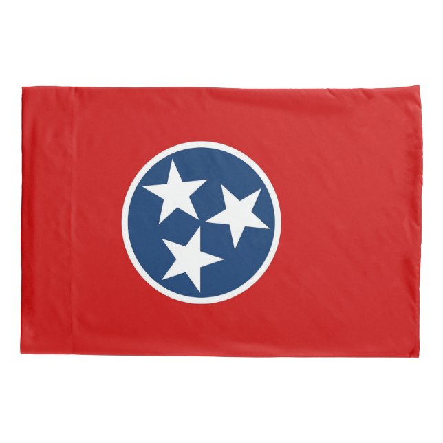 Bandeira Solteiro Patriótica do Tennessee (Verso)