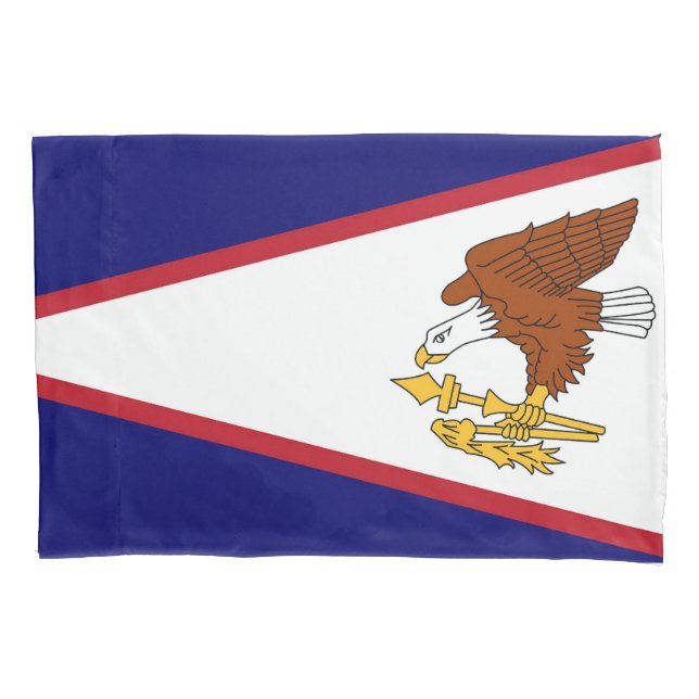 Bandeira Solteiro Patriótica Samoa Americana (Frente)