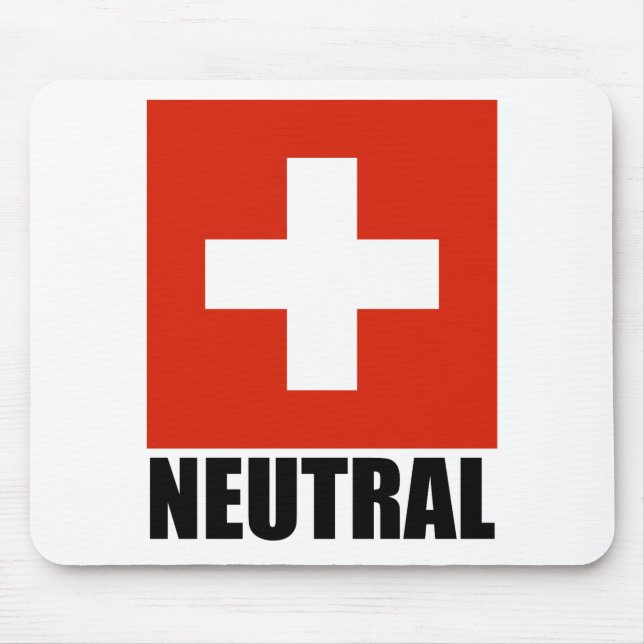 (Bandeira suíça) Mousepad NEUTRO (Frente)