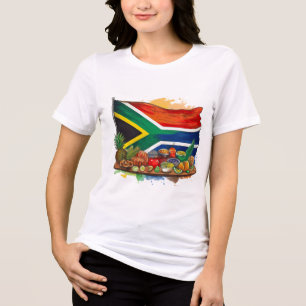 Bandeira sul-africana com Trabalho de arte de Comi