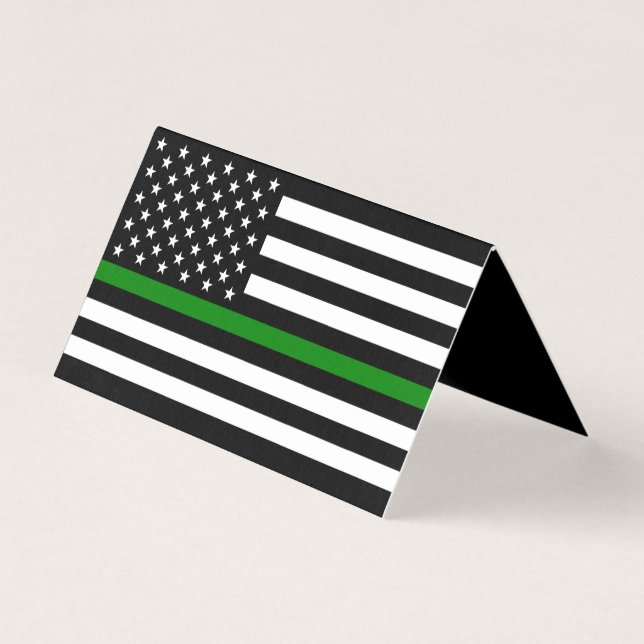 Bandeira Thin Green Line: Veteranos Militares Patr (Frente)