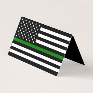 Bandeira Thin Green Line: Veteranos Militares Patr