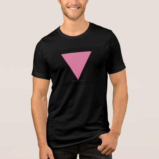 bandeira triângulo rosa SlipperyJoe's símbolo rosa (Frente)
