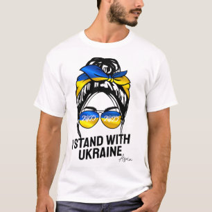 Bandeira Ucraniana Eu Apoio a Ucrânia 2025 Camisas