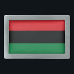 Bandeira vermelha, preta e verde<br><div class="desc">As 3 cores pan-Africanos na bandeira representam: VERMELHO: o sangue que une todas as pessoas da ascendência do africano negro, e vertente para a libertação; PRETO: pessoas negras cuja a existência como uma nação, embora não uma nação-estado, é afirmada pela existência da bandeira; e VERDE: a riqueza natural abundante de...</div>