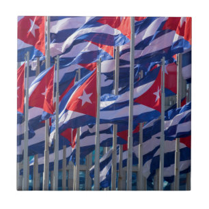Bandeiras cubanas, Havana, Cuba