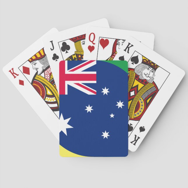 Bandeiras da Austrália em cartas de baralho (Verso)