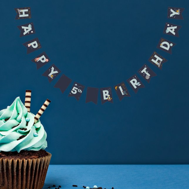 Bandeiras de aniversário felizes fora deste mundo (Criador carregado)