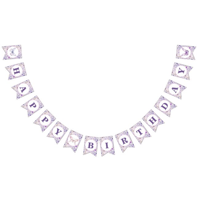 Bandeiras de Banner de Aniversário da Borboleta (Todos)