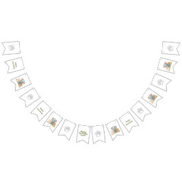 Bandeiras de Bunting de Aniversário do Jardim Zool