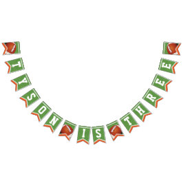 Bandeiras de Bunting de Aniversário do Tema de Fut