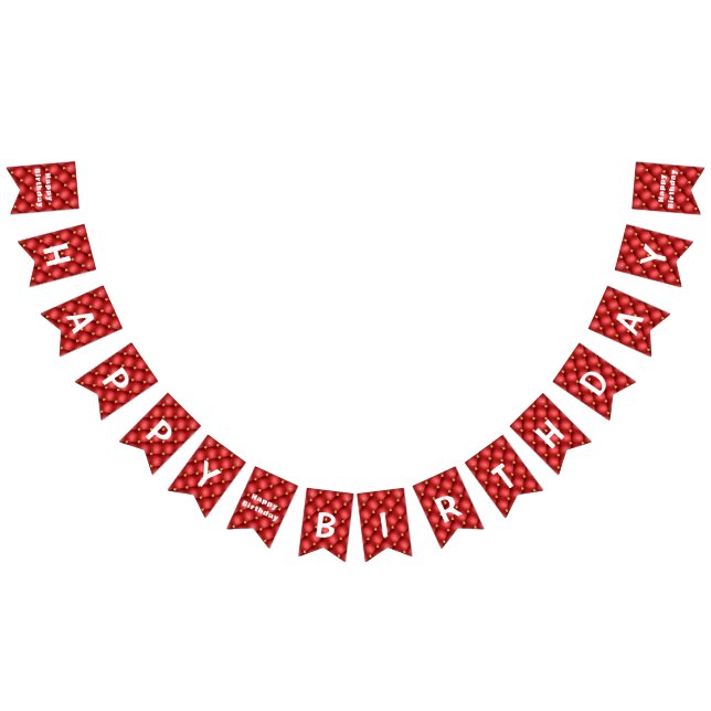 Bandeiras de Bunting de Aniversário Dourados Ouros (Todos)