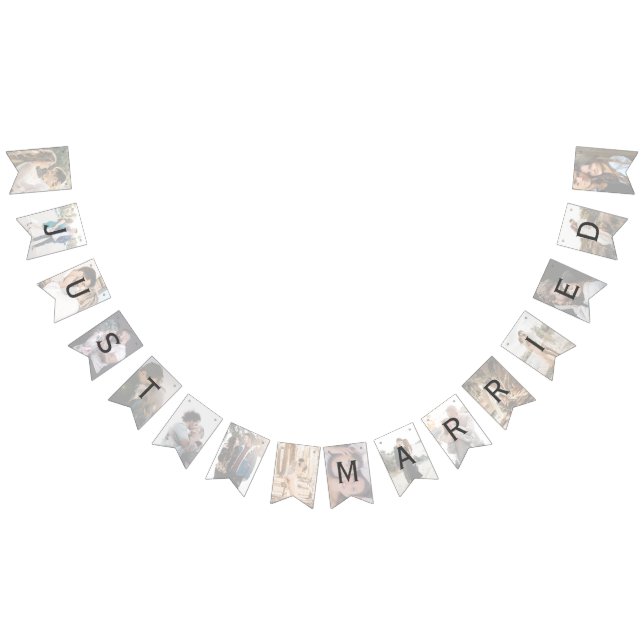 Bandeiras de Bunting de Foto de Casamento Personal (Todos)