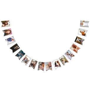 Bandeiras de Bunting de Foto Personalizada