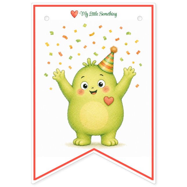 Bandeiras de Bunting Feliz Aniversário do Monstro  (Décima sexta bandeira)