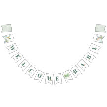 Bandeiras de Bunting para Chás de Bebê com Pato-re