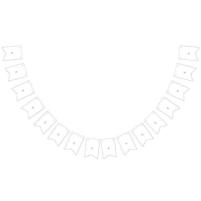 Bandeiras de Bunting Personalizadas para Aniversár (Todos)