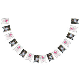 Bandeiras de Bunting Rosa Quente para a Última Cav