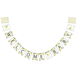 Bandeiras de Chá de fraldas de Limão de Aquarelas