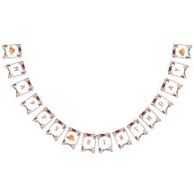 Bandeiras de festa de aniversário de abóbora burgu