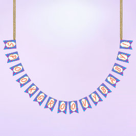 Bandeiras de Groovy Bunting do Halloween Spooky