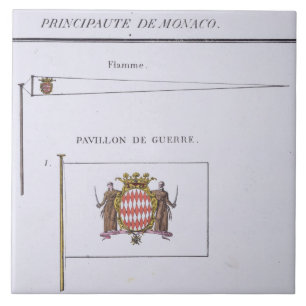 Bandeiras de Monaco, de um livro francês das