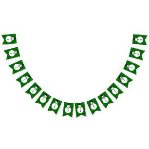 Bandeiras de sorriso da estamenha do boneco de