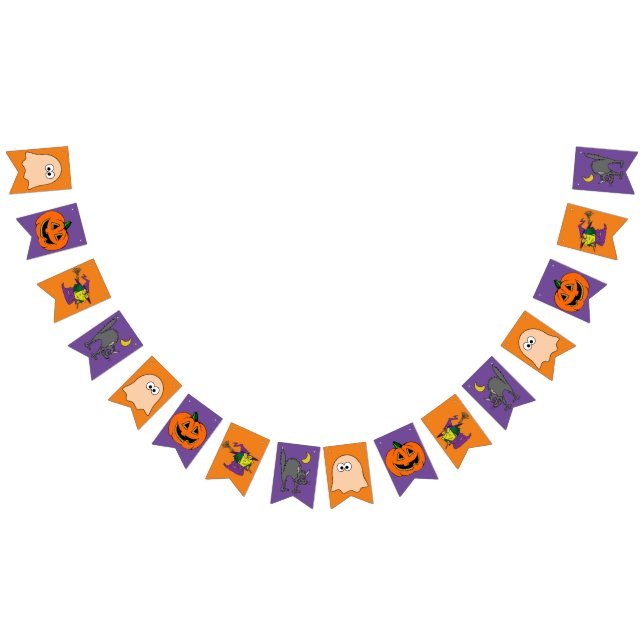 Bandeiras do Halloween Bunting Garland (Todos)
