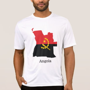 Bandeiras e países Angola Camiseta