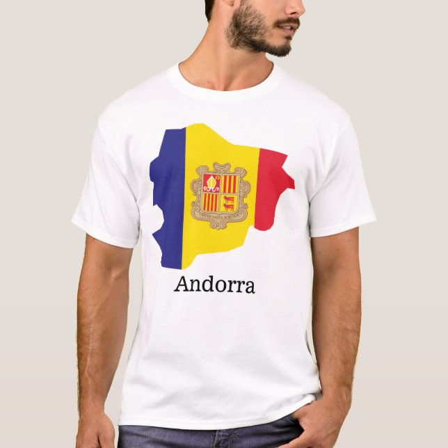 Bandeiras e países Camiseta Andorra (Frente)