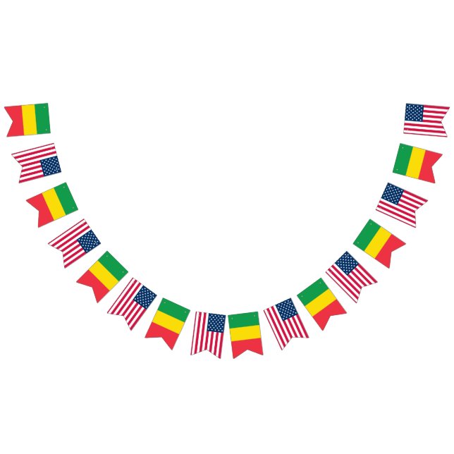 Bandeiras etíopes e americanas lado a lado (Todos)