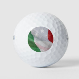 Bandeiras italiana e americana