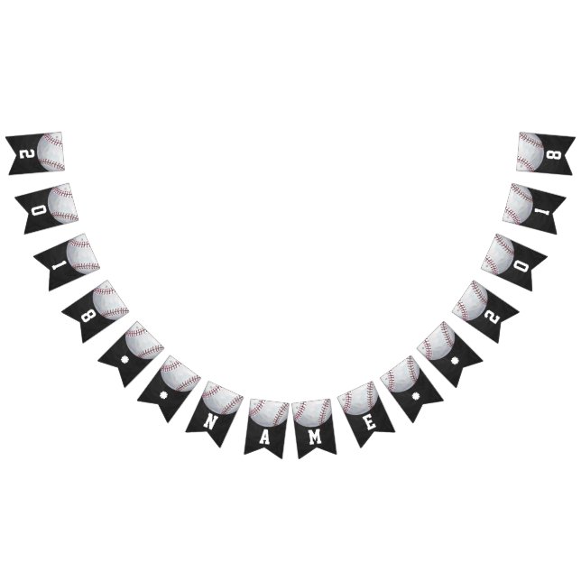 Bandeirinha 04de12 Baseball Themed Party Bunting (Todos)