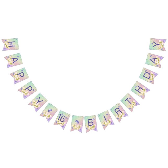 Bandeirinha 16o Jardim do arco-íris da borboleta do (Todos)