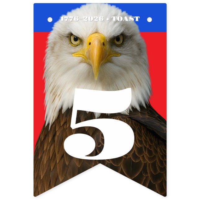 Bandeirinha 1776–2026 • 16-Flag Celebration Banner, Editable (Décima terceira Bandeira)