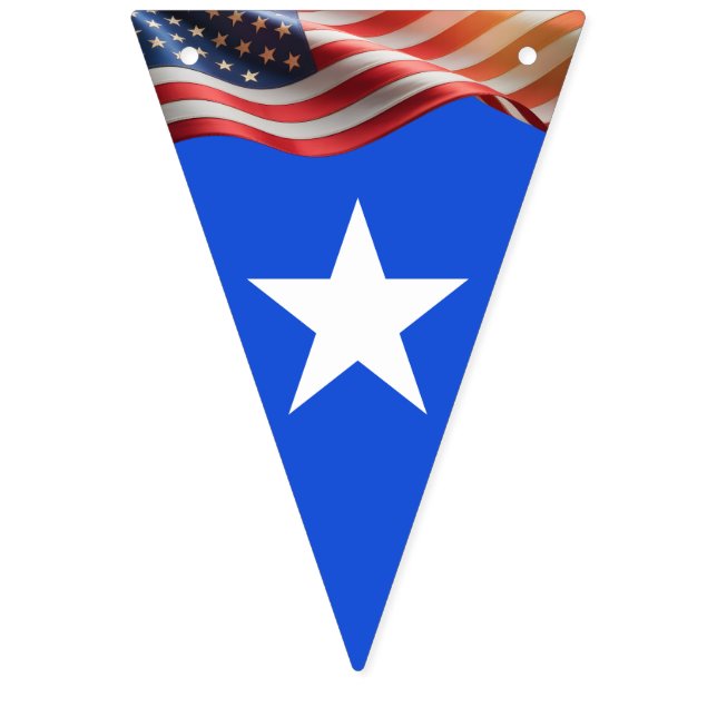 Bandeirinha 1776–2026 Editable 16-Flag Red-White-Blue America (Décima terceira Bandeira)