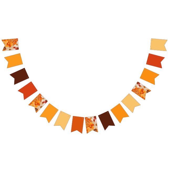 Bandeirinha 1970er retro Blumen Gartenparty (Todos)