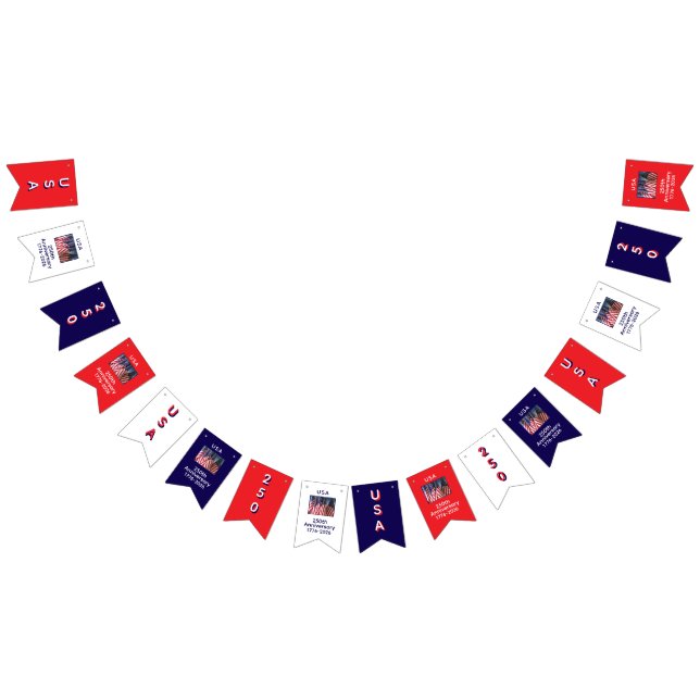 Bandeirinha 250º Aniversário do Banner Patriótico dos Sinaliza (Todos)